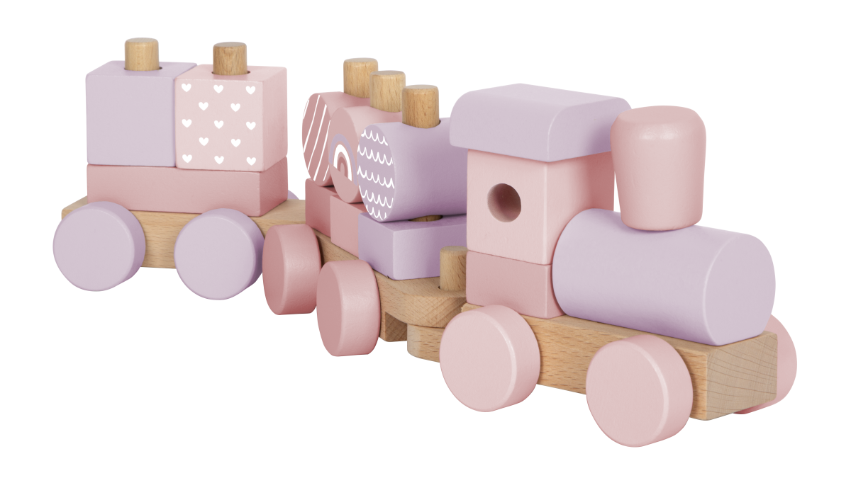 Los für Small Foot - Holzzug rosa