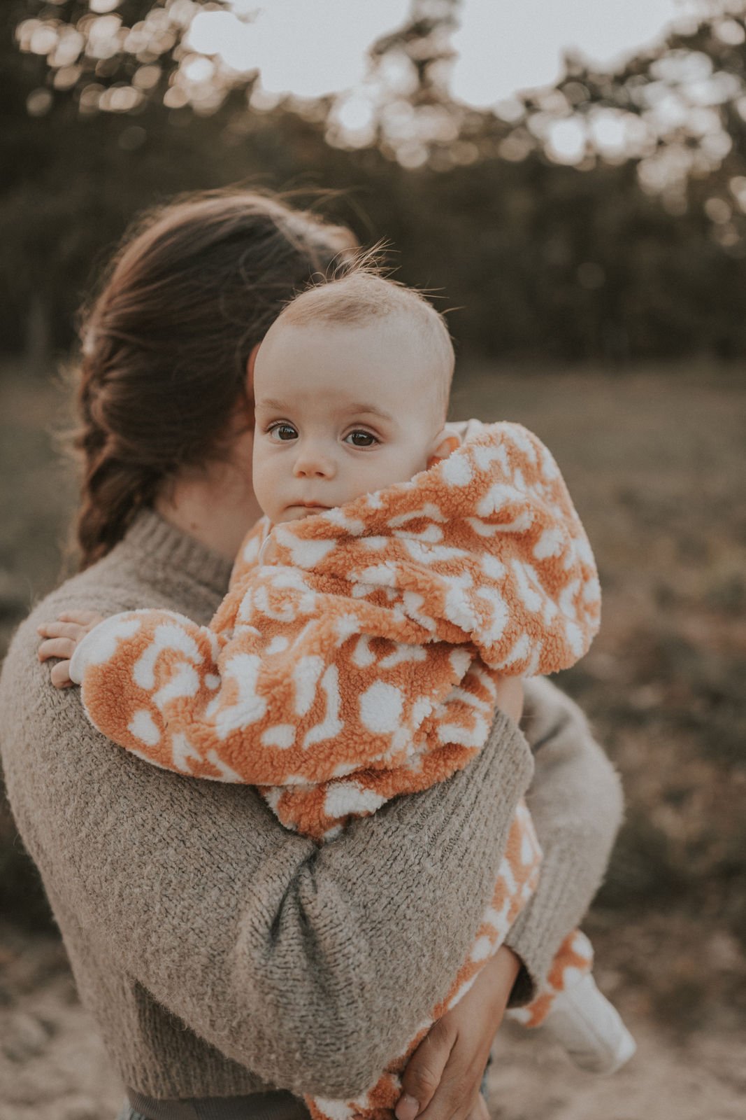 Overall aus Fleece Leo apricot
