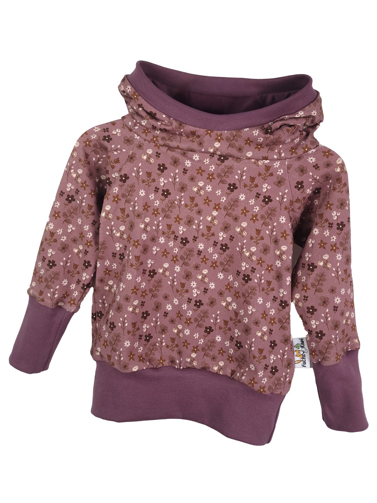 Hoodie Blumenmeer flieder