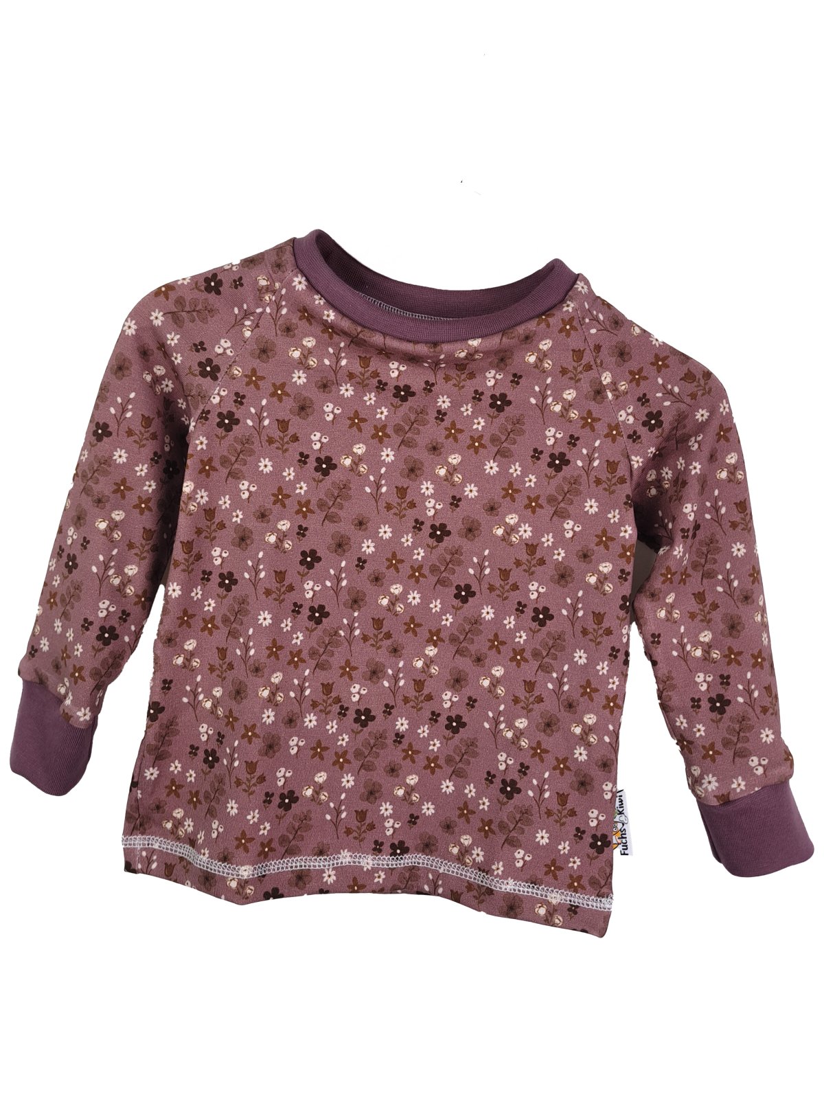 Langarmshirt Blumenmeer flieder