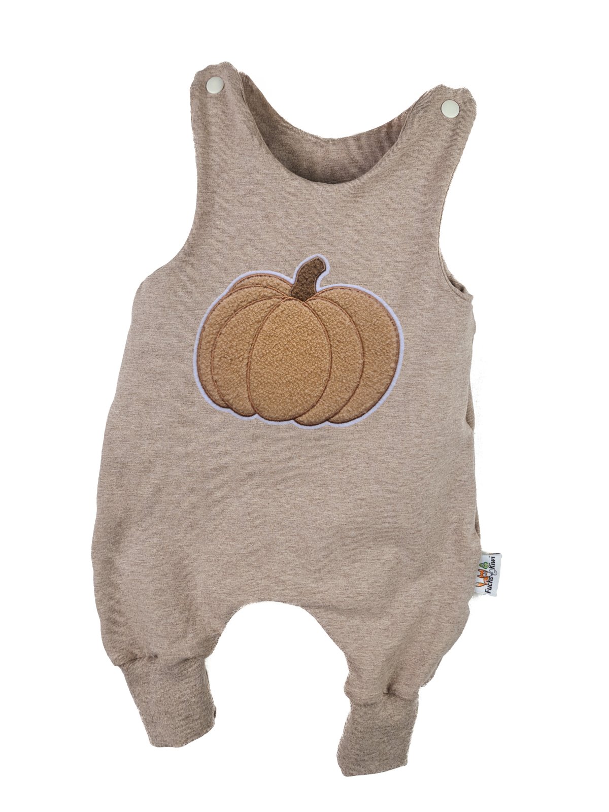 Strampler Kürbis-Patch rost