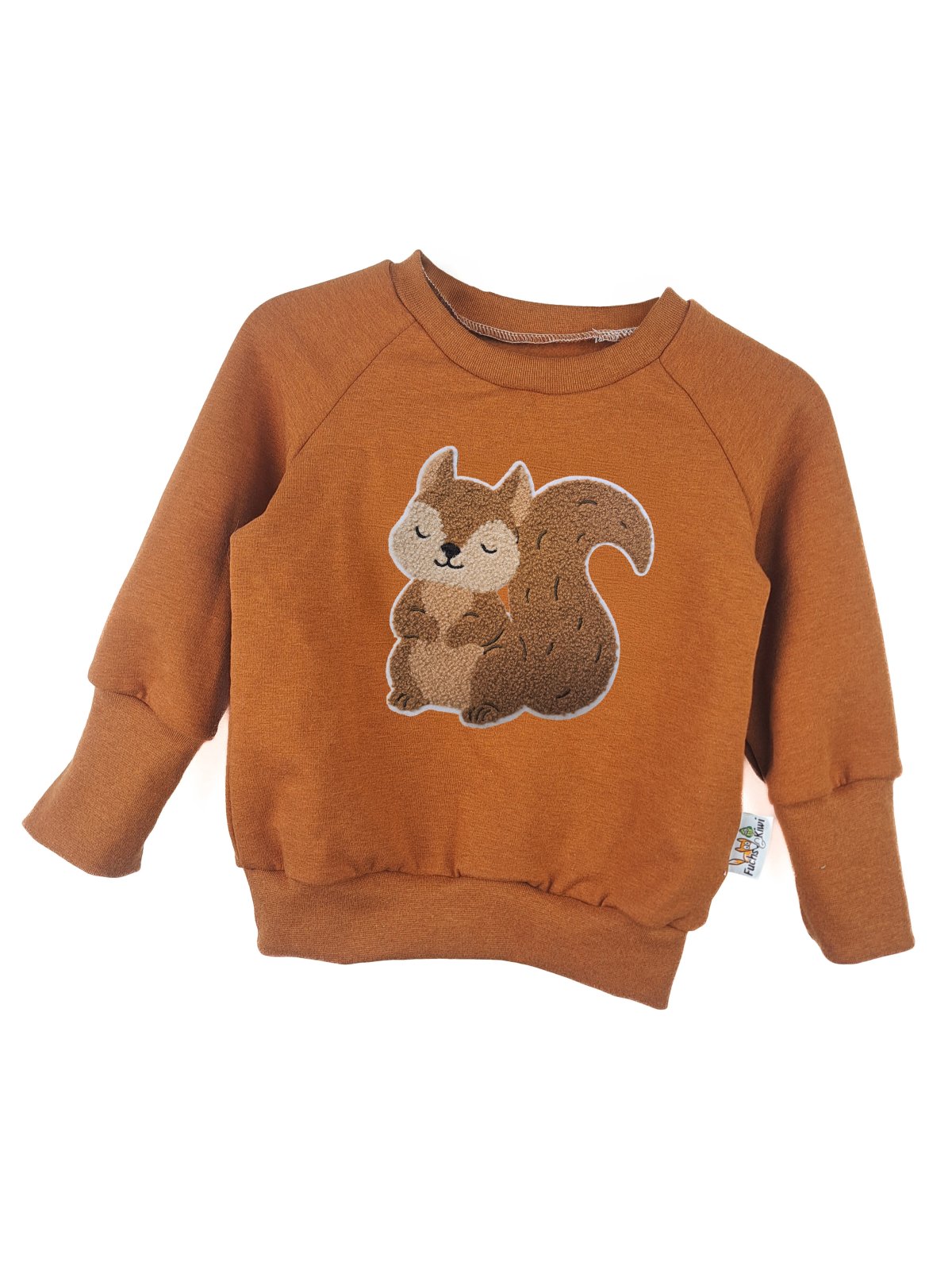 Pullover Eichhörnchen-Patch rost