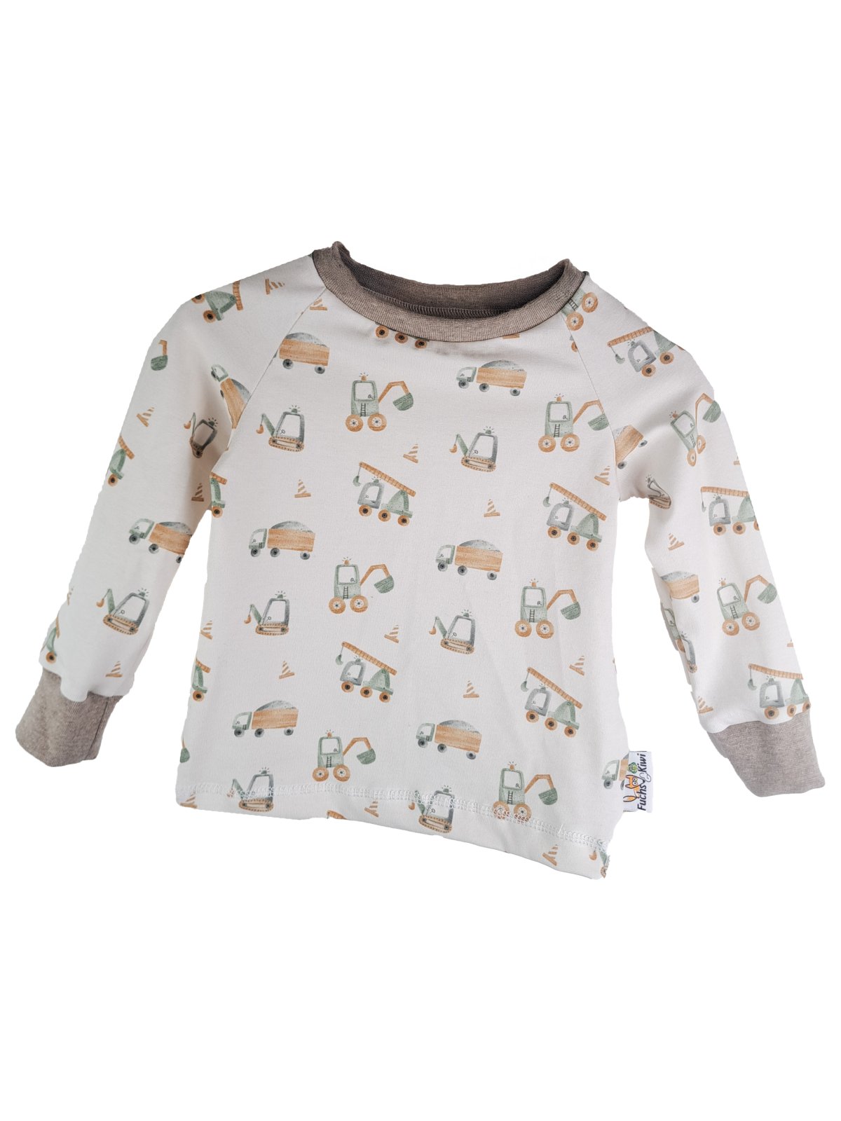 Langarmshirt Coole Baustellenfahrzeuge