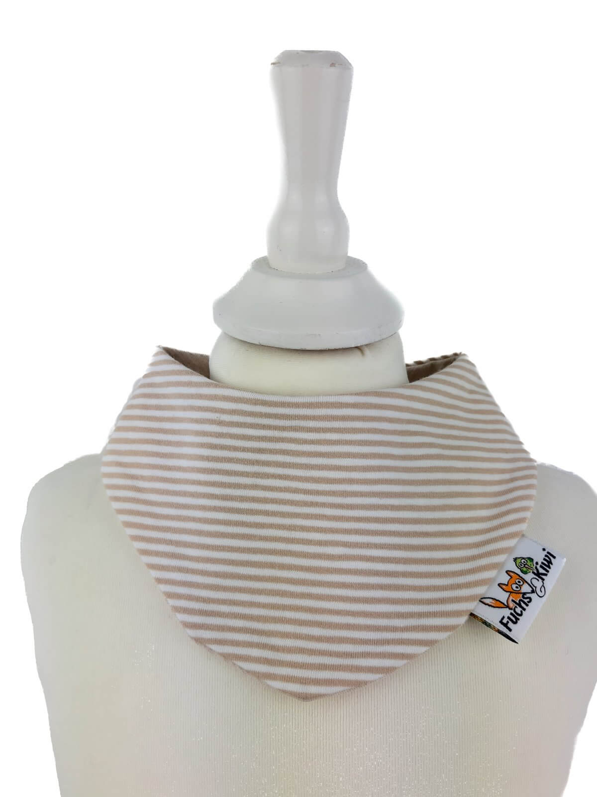 Halstuch Streifen beige