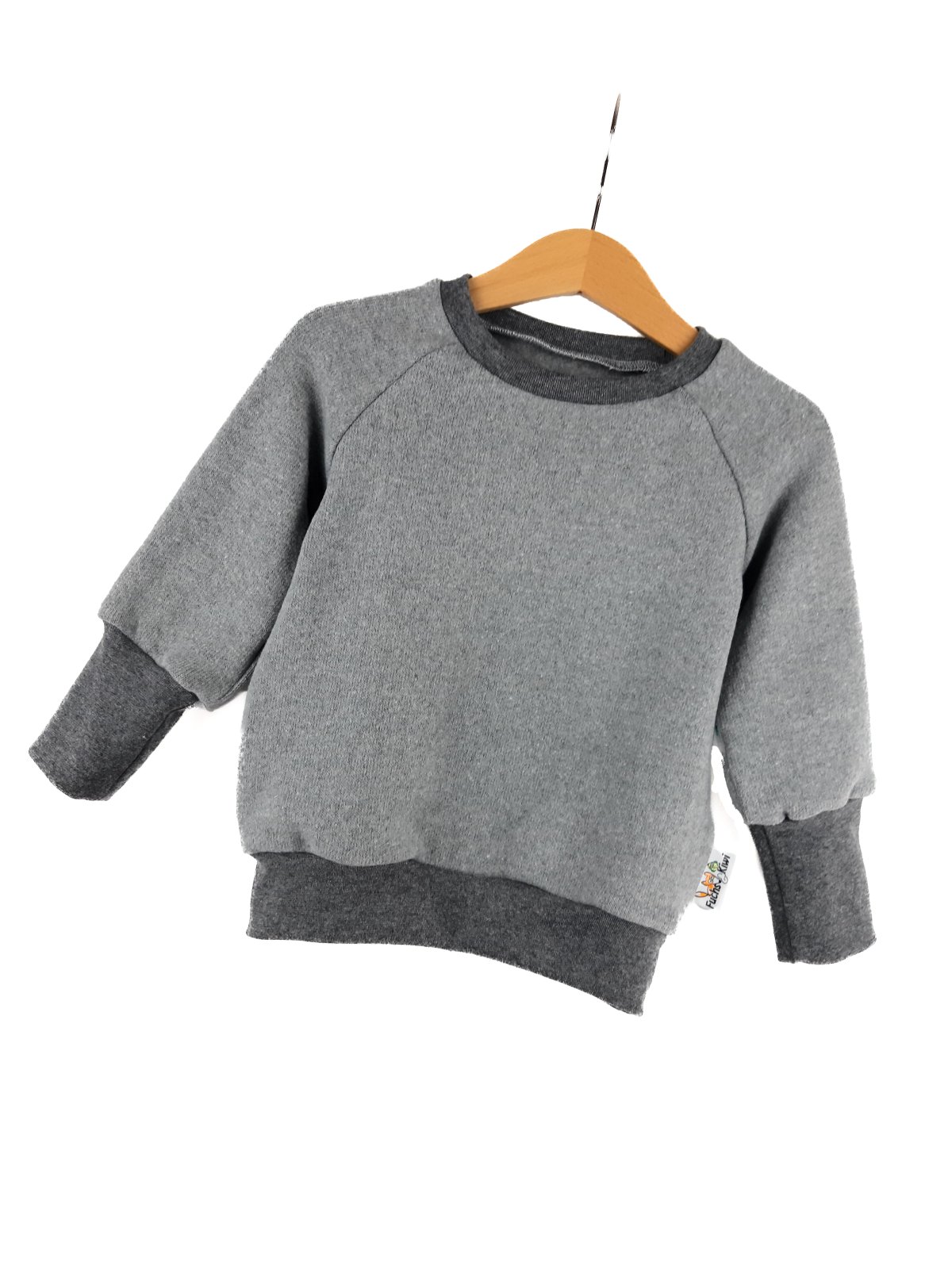 Pullover Feinstrick grau