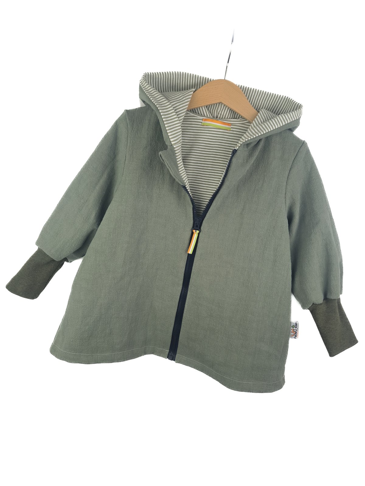 Individuell Leinenmantel khaki