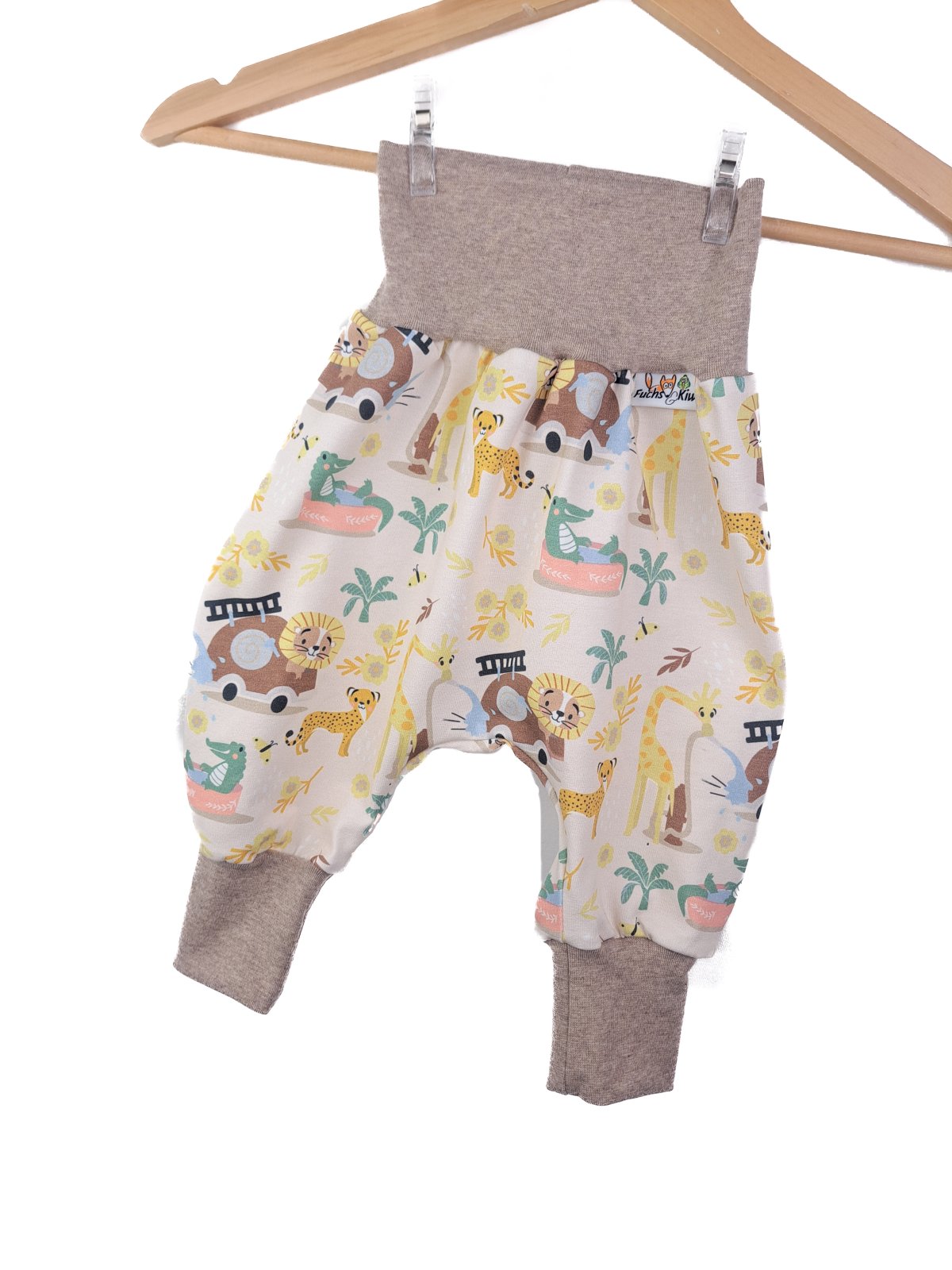 Pumphose Dschungel creme 122/128
