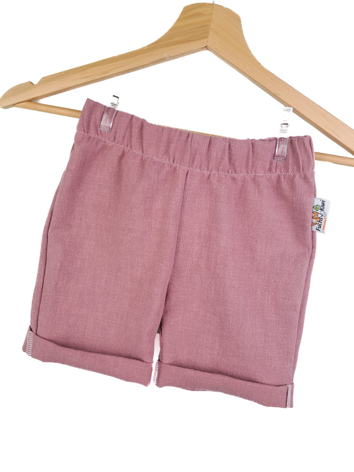 INDIVIDUELL Kurze Shorts Leinen altrosa