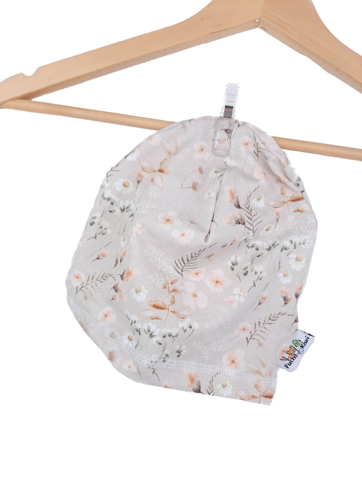 Beanie Blümchen sand 44-46