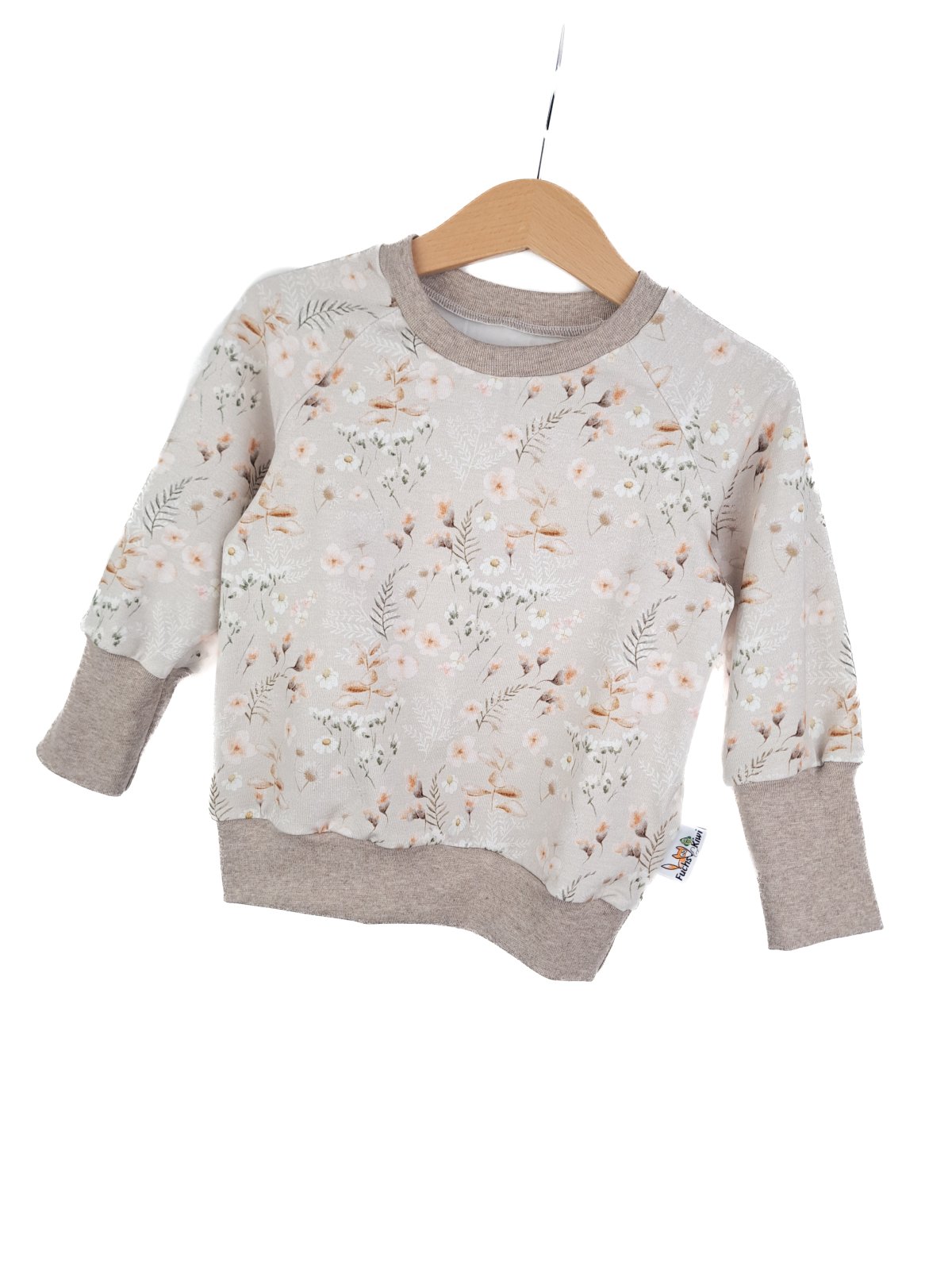 Pullover Blümchen sand