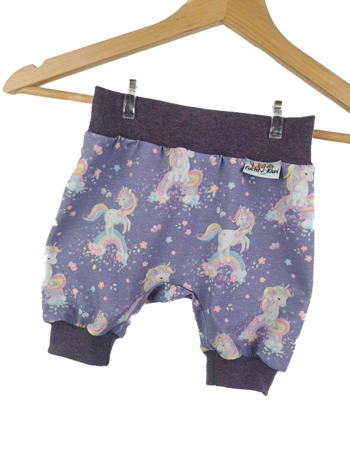 Einhornkopf-Patch flieder Outfit