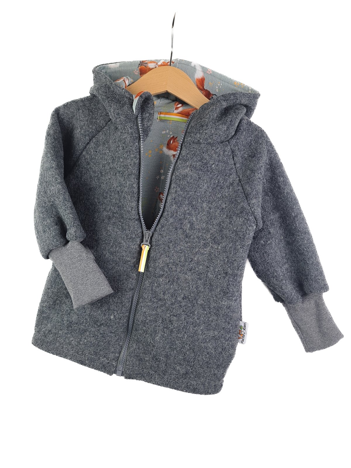 Walkjacke grau meliert