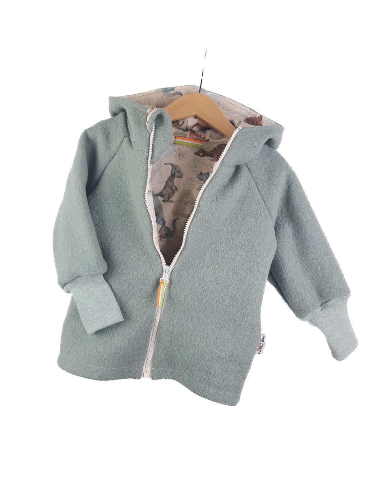 Walkjacke mint mit Dinosaurierland