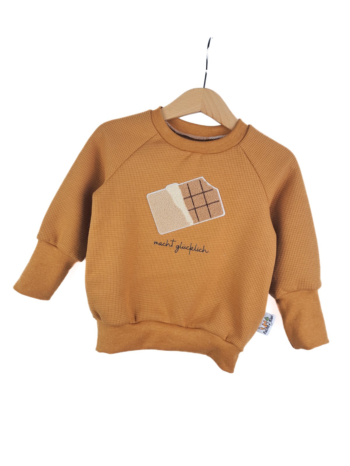 Pullover Schokolade-Patch curry