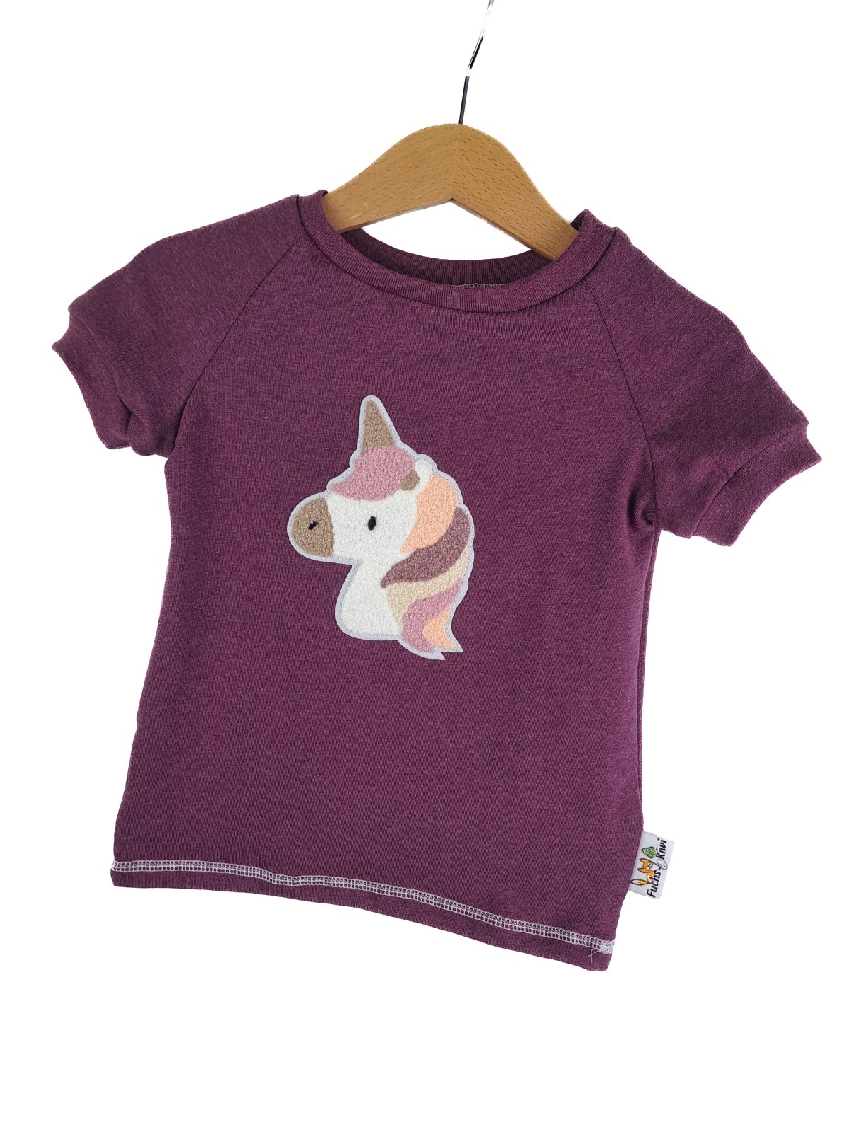 Einhornkopf-Patch flieder Outfit