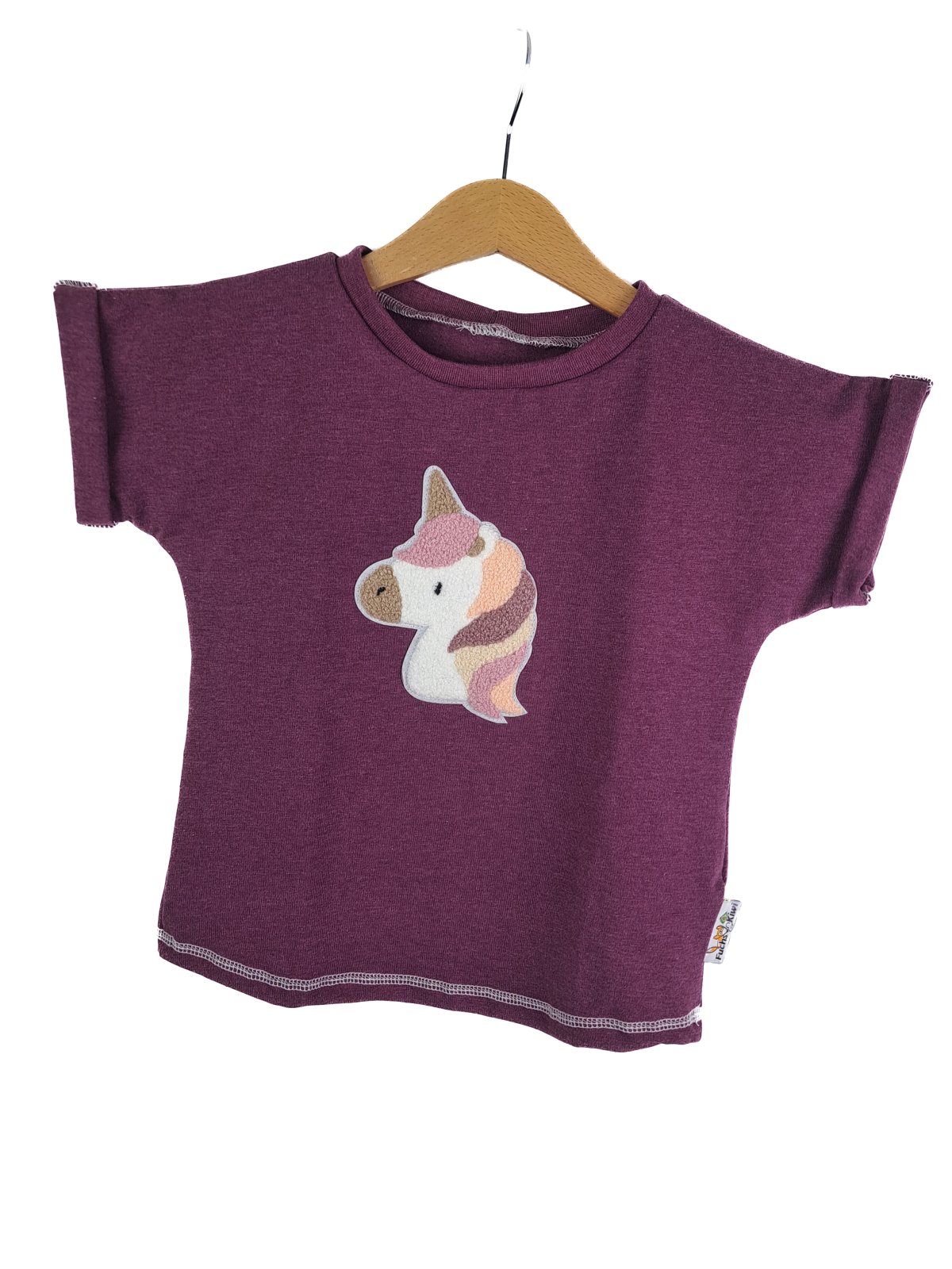 Einhornkopf-Patch flieder Outfit