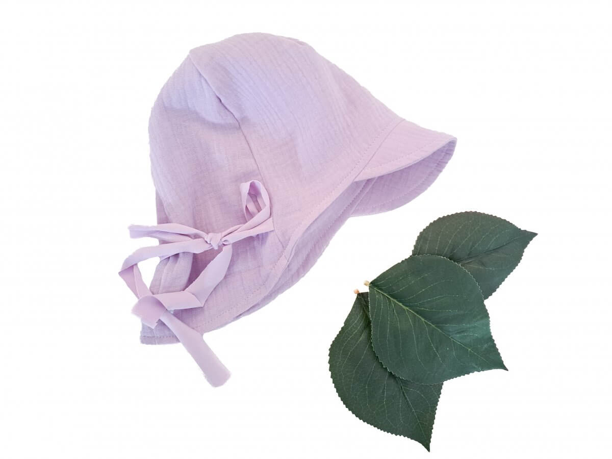 Sommerhut Musselin flieder M