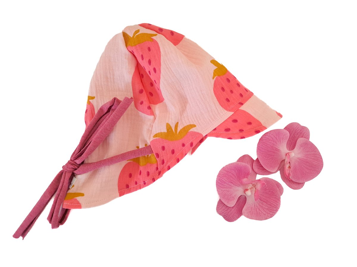 Musselin Erdbeeren Outfit