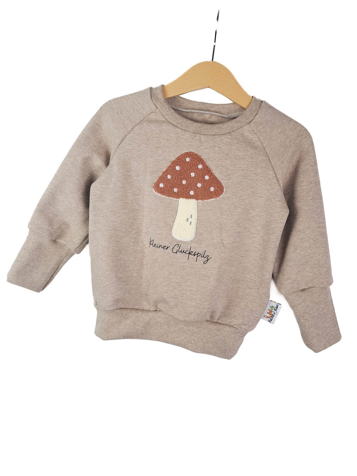 Pullover Glückspilz-Patch sand