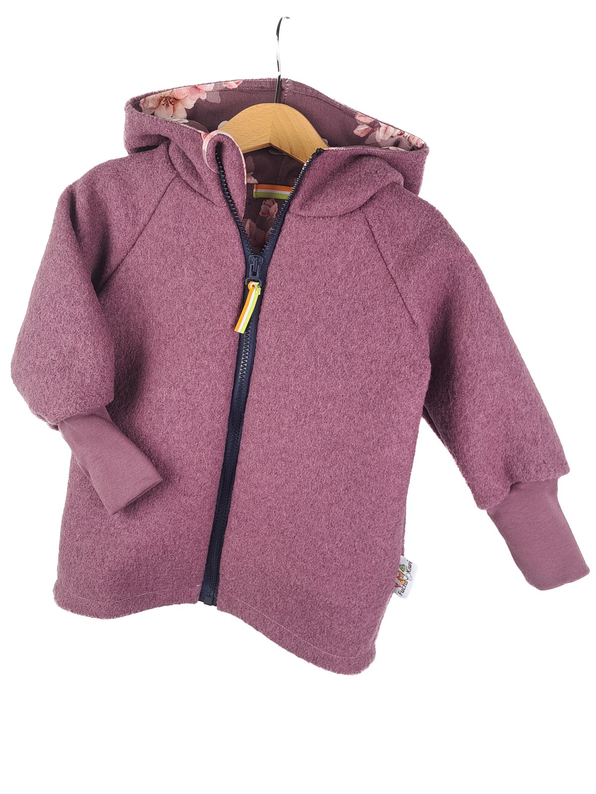 Walkjacke Walk flieder mit Lovely Flowers 134/140