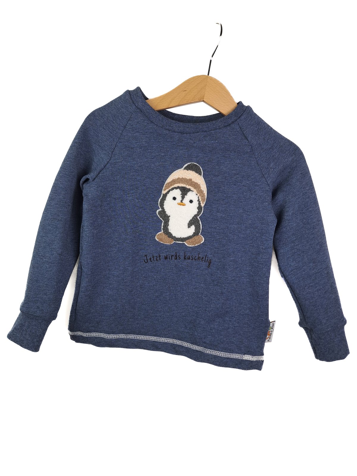 Pinguin-Patch blau Outfit
