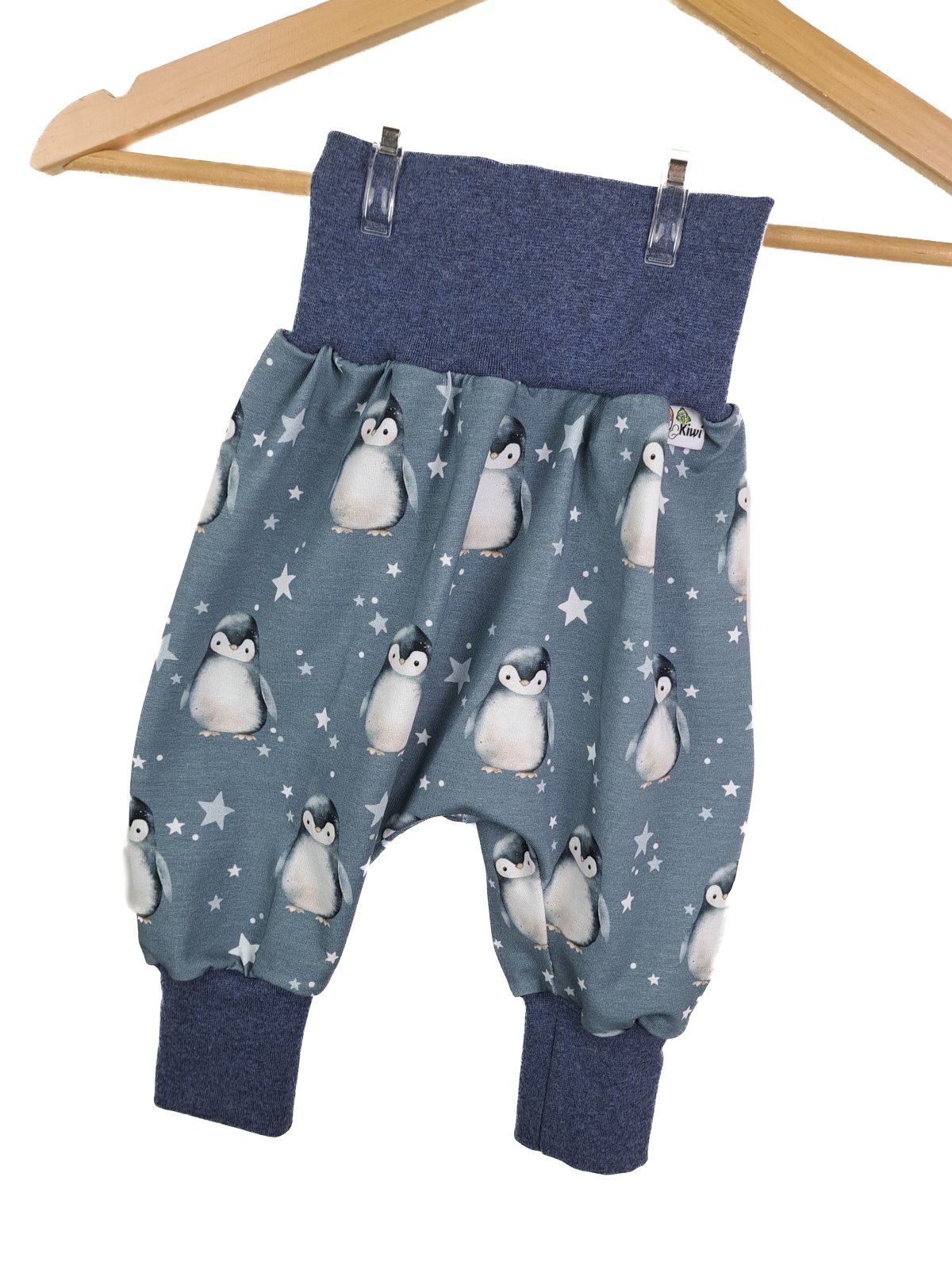 Pinguin-Patch blau Outfit