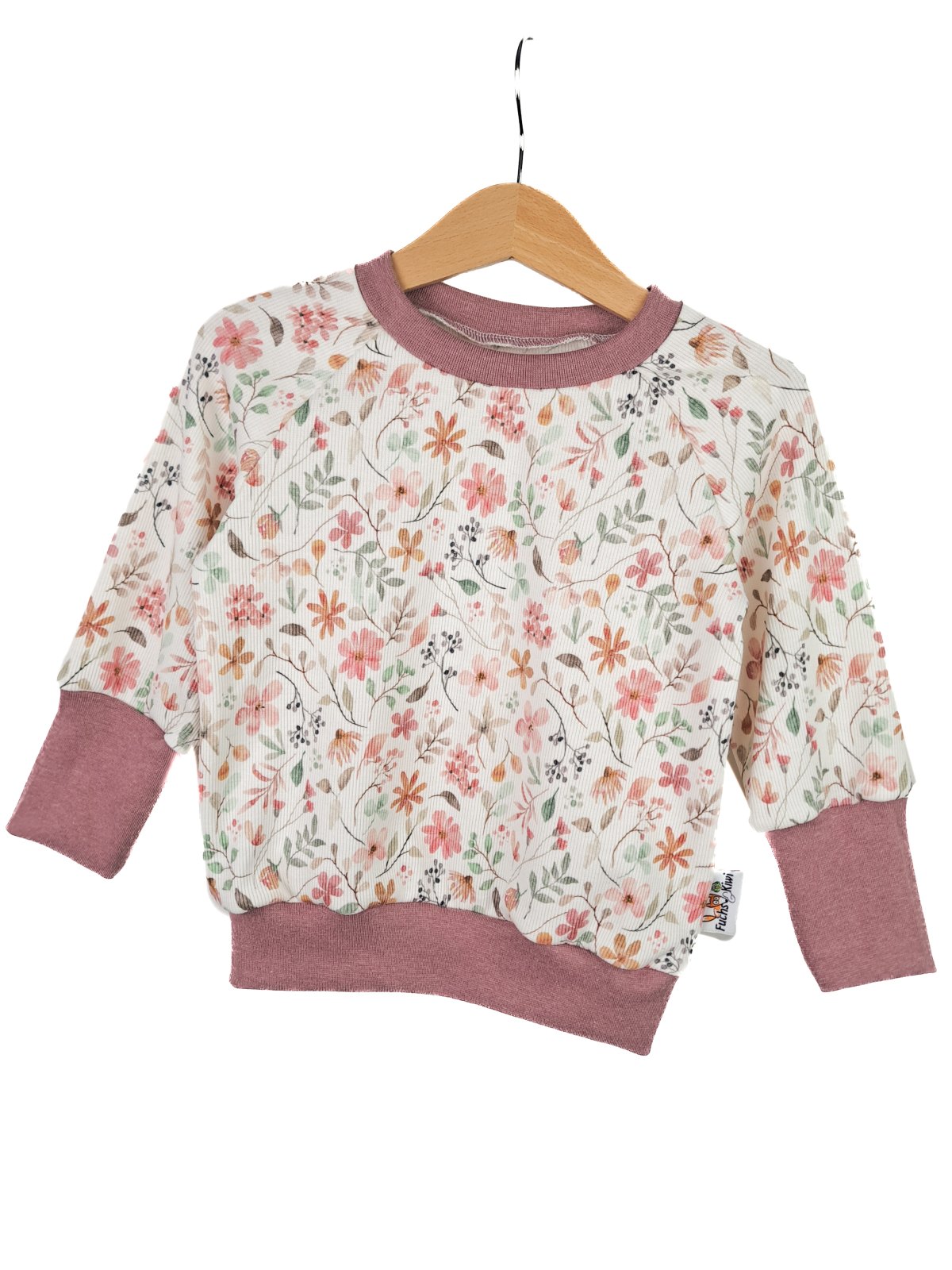Pullover Feinripp Blumenwiese