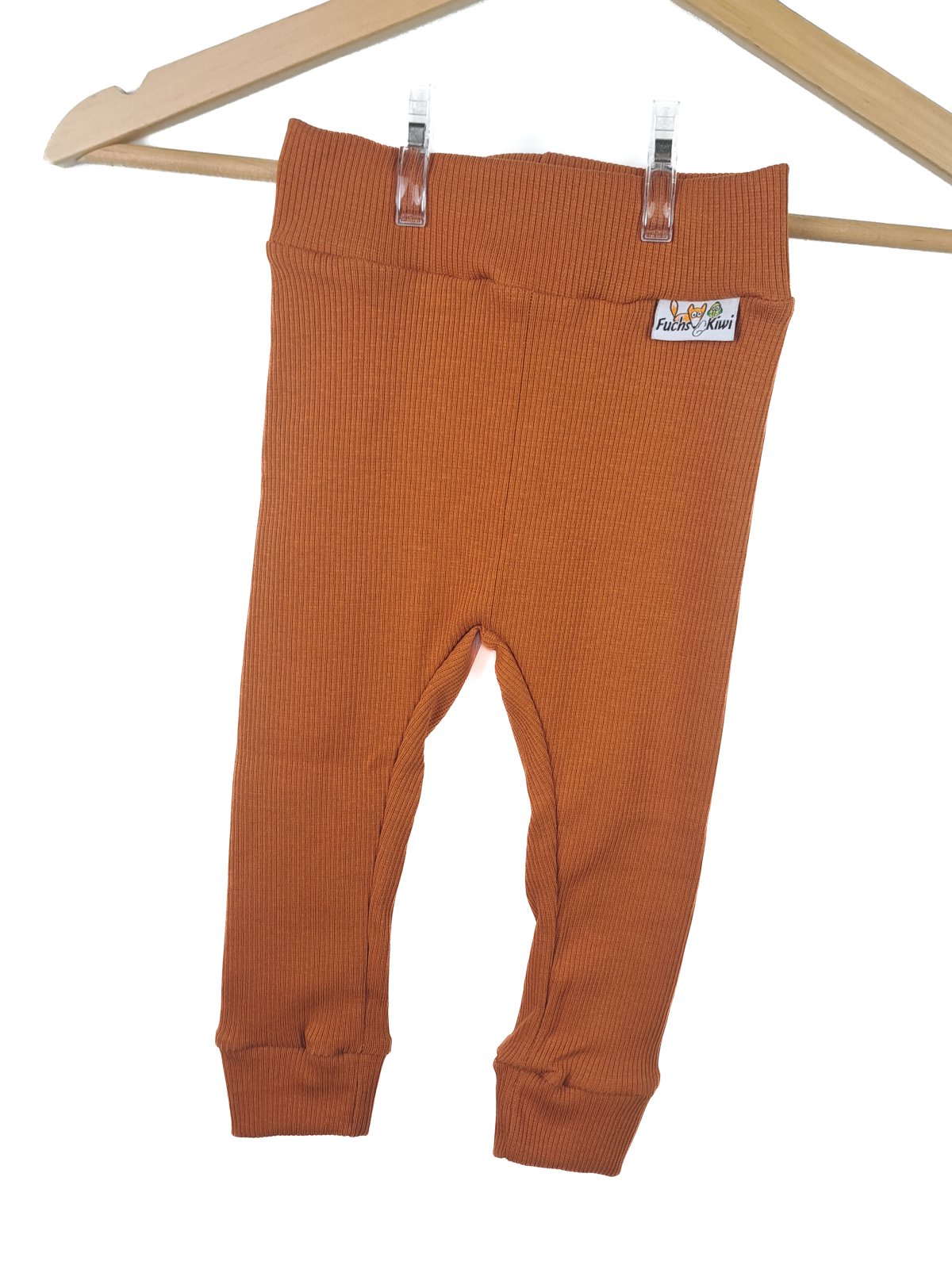 Leggings Feinripp zimt