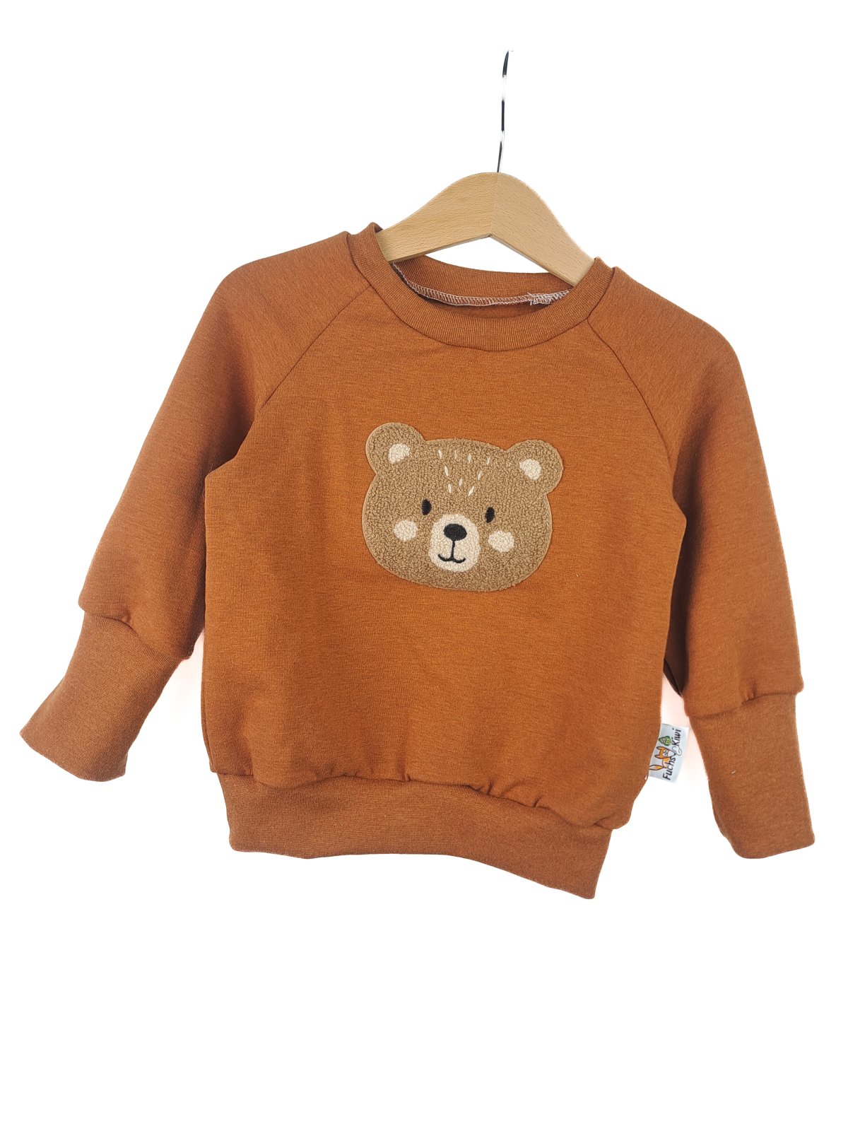 Pullover Bärchi-Patch rost