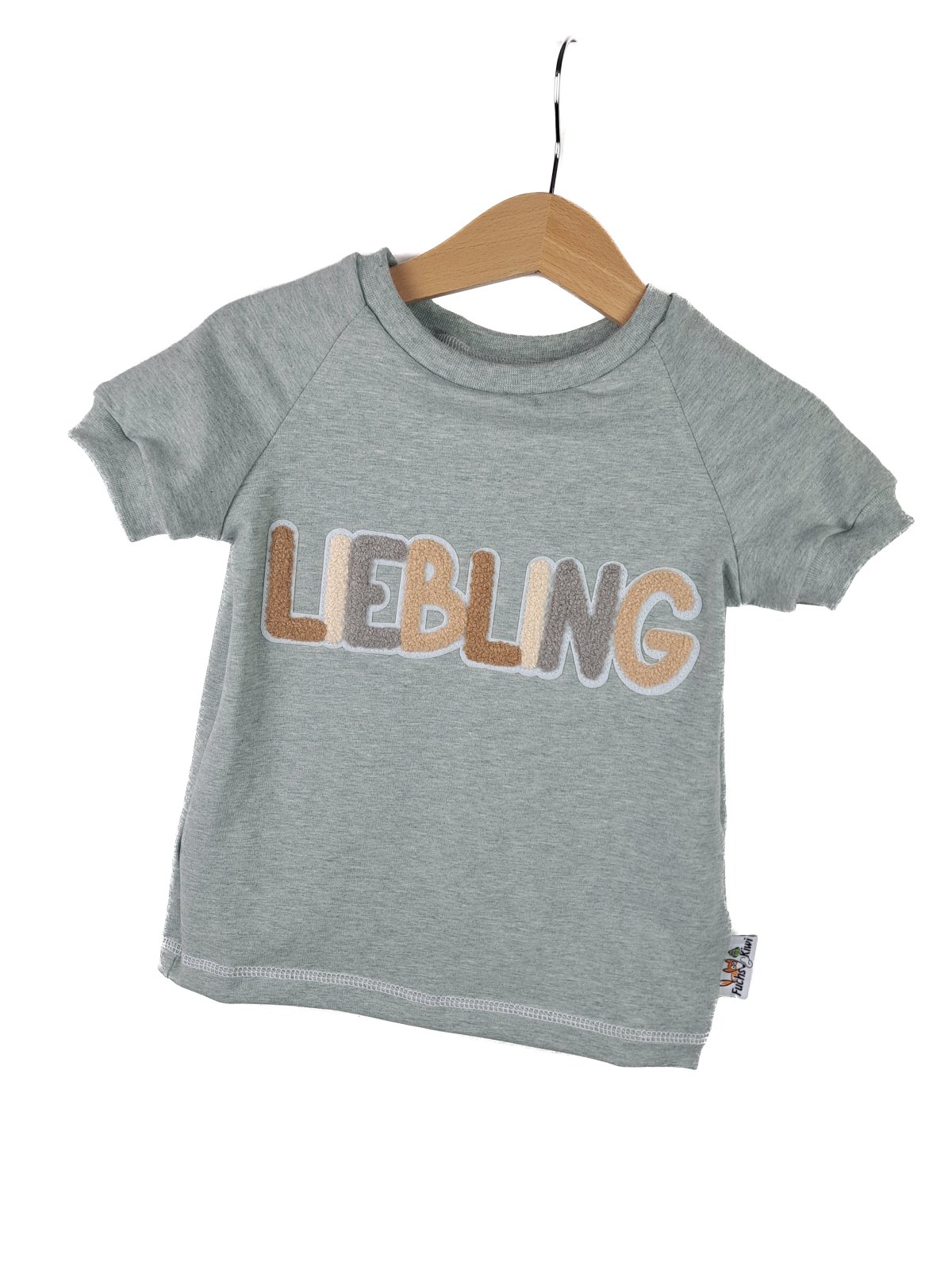 T-Shirt Liebling-Patch mint 86/92