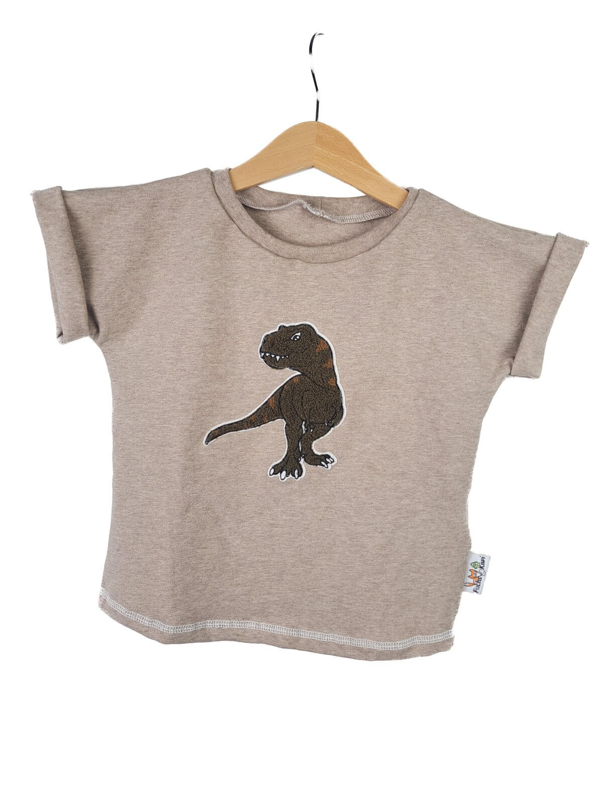 Shirty T-Rex-Patch khaki/sand