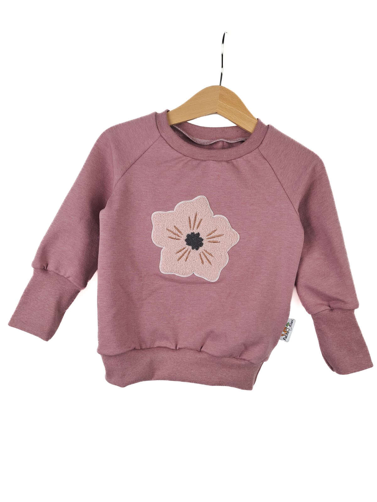 Pullover Blumentraum-Patch altrosa