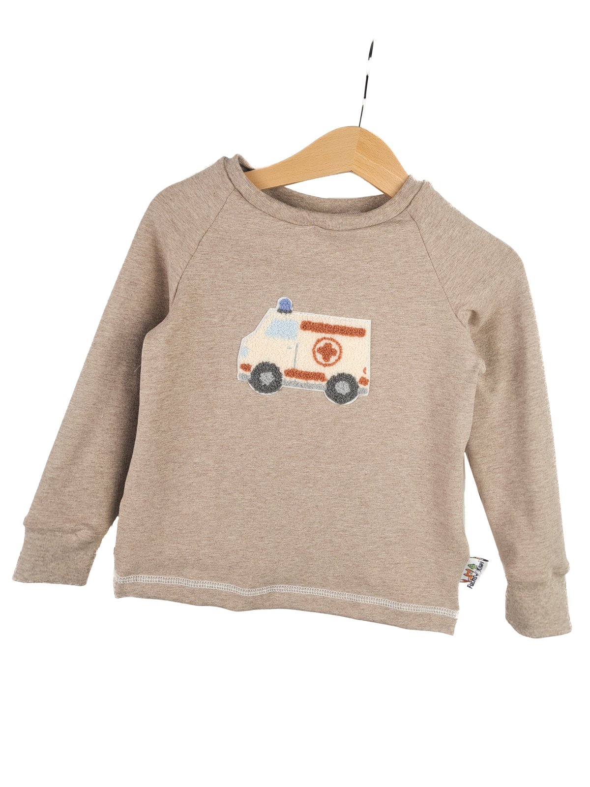 Langarmshirt Krankenwagen-Patch sand
