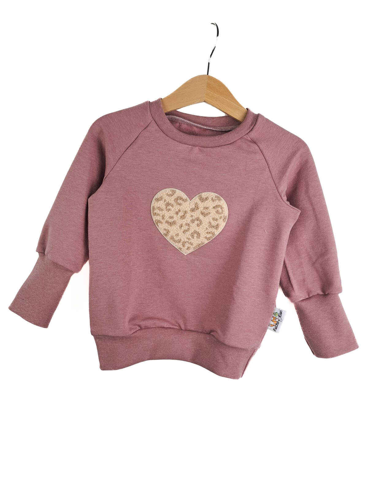 Pullover Leo Herz-Patch altrosa