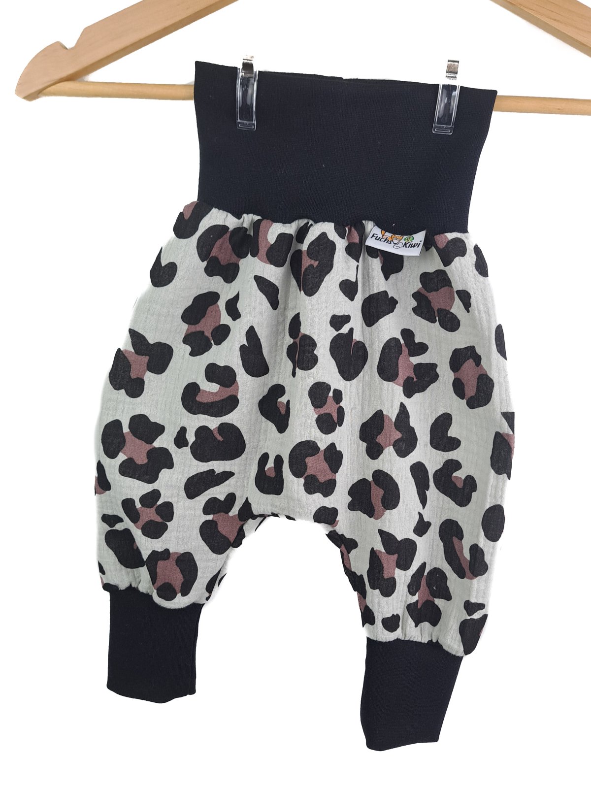 Pumphose Musselin Leo schwarz