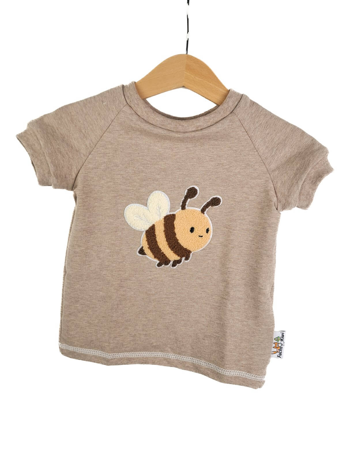 T-Shirt Biene-Patch sand