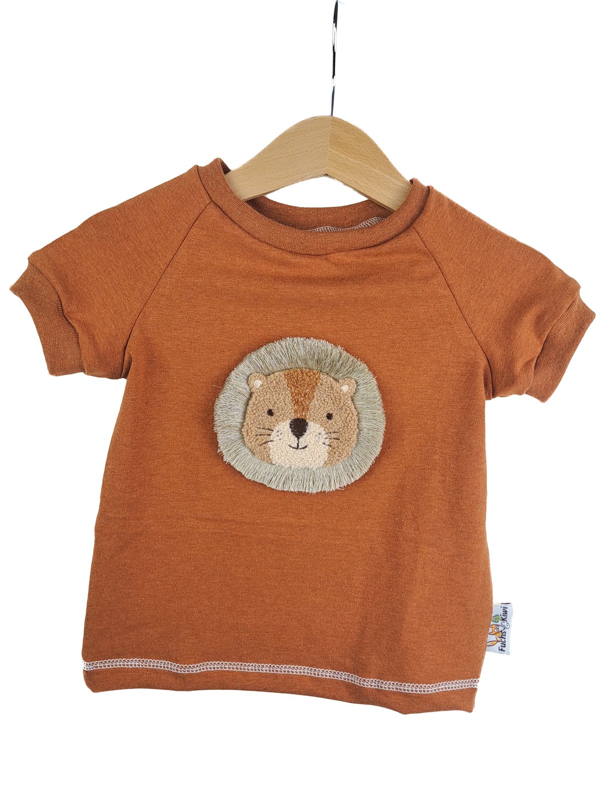 T-Shirt Löwenliebling-Patch rost