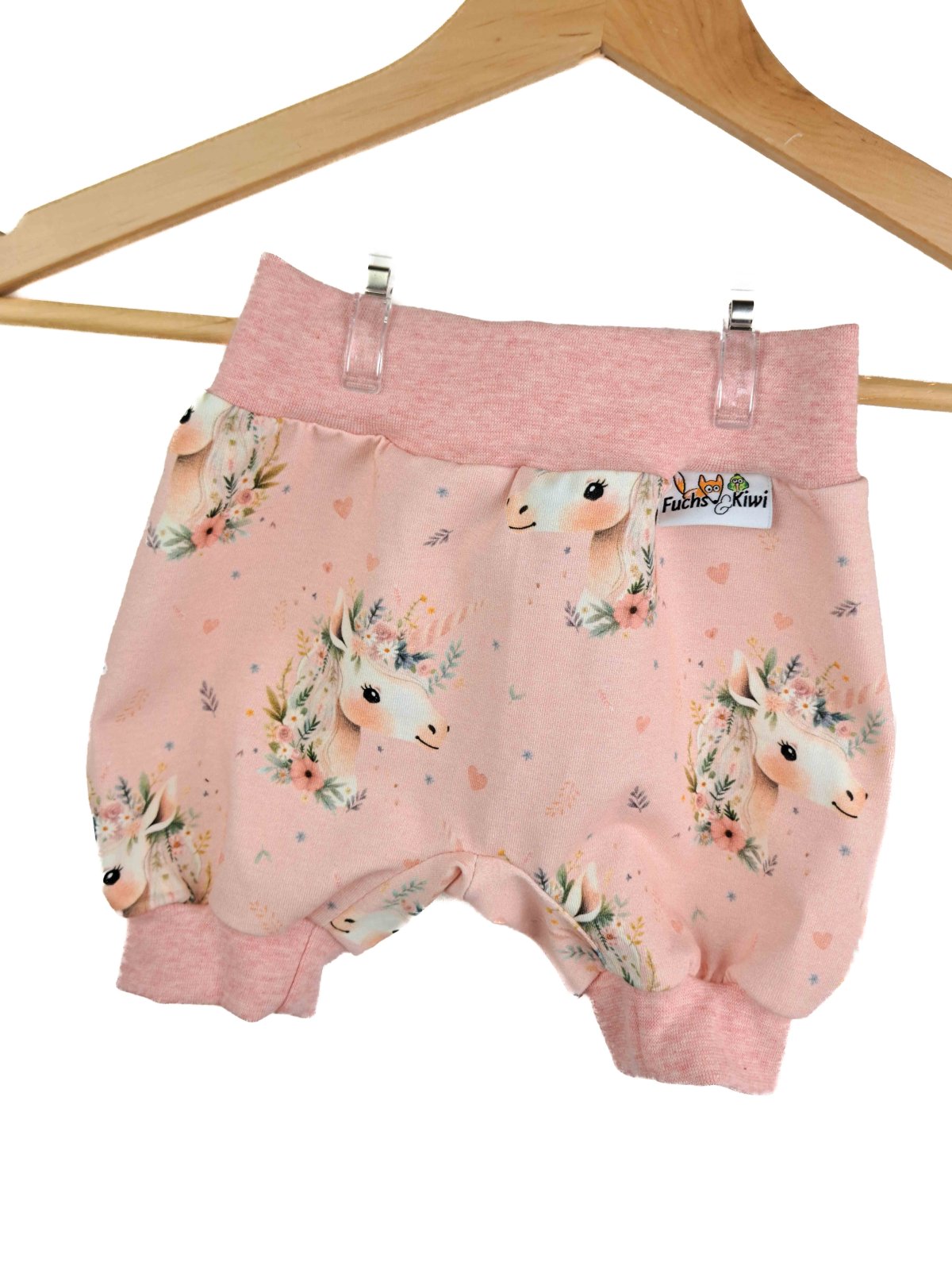 Kurze Hose Einhorntraum rosa 74/80