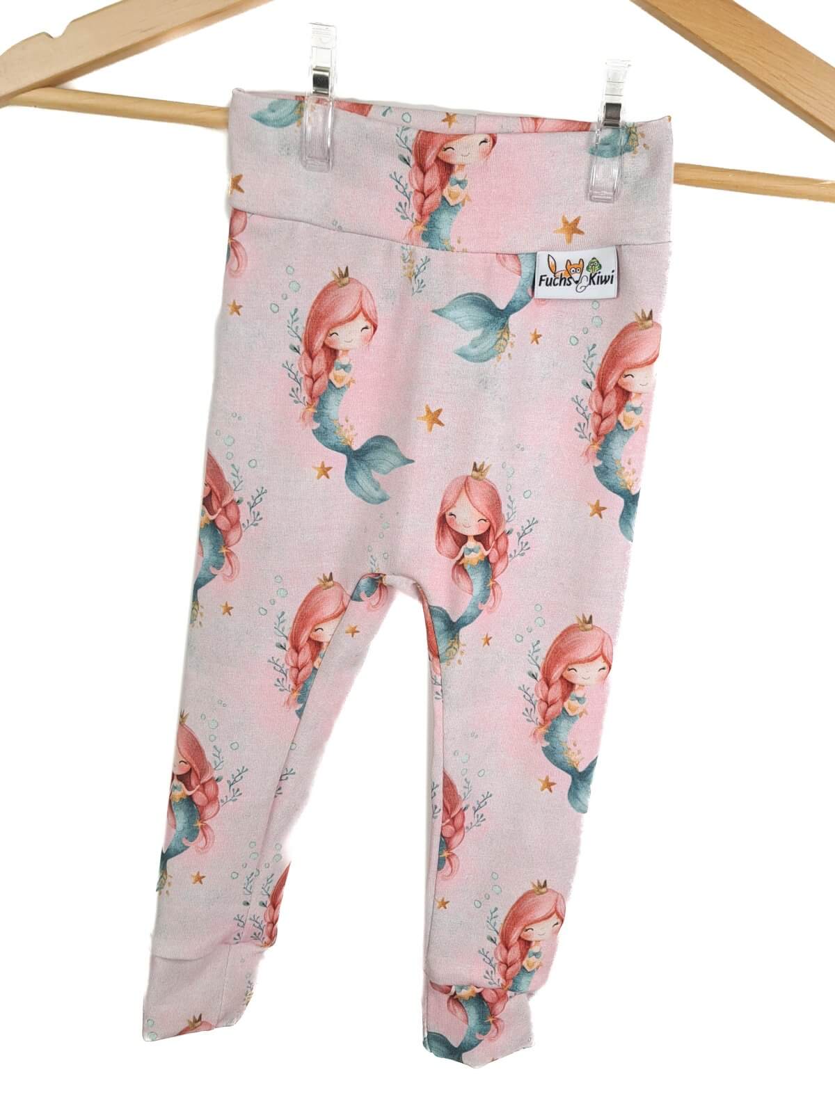 Leggings Meerjungfrauen rosa 74/80