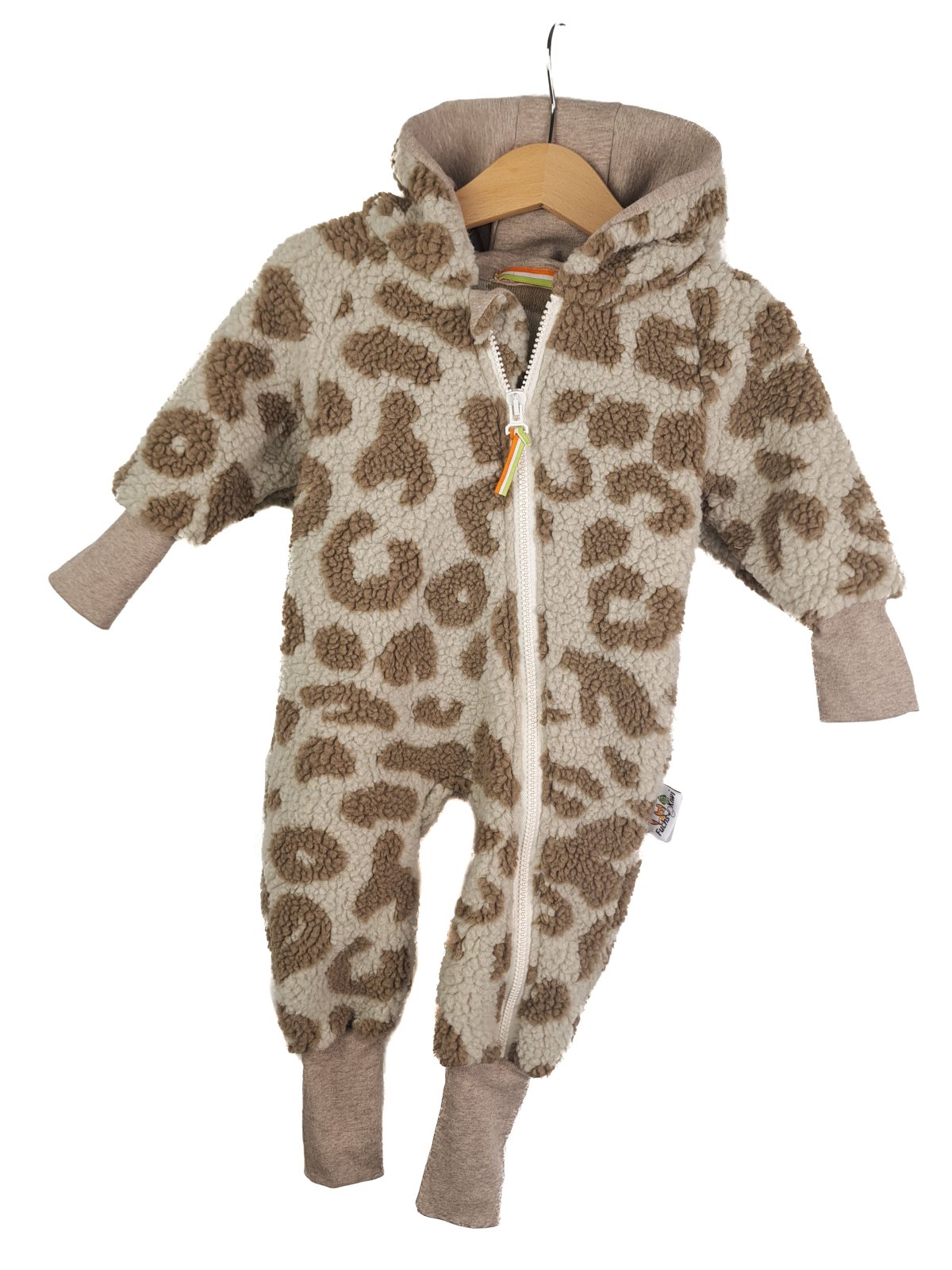 Overall aus Fleece Leo sand