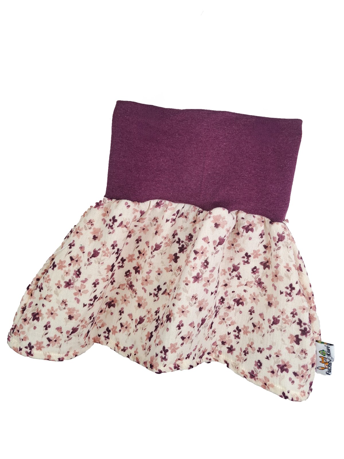 Rock Musselin Blümchen flieder 86/92