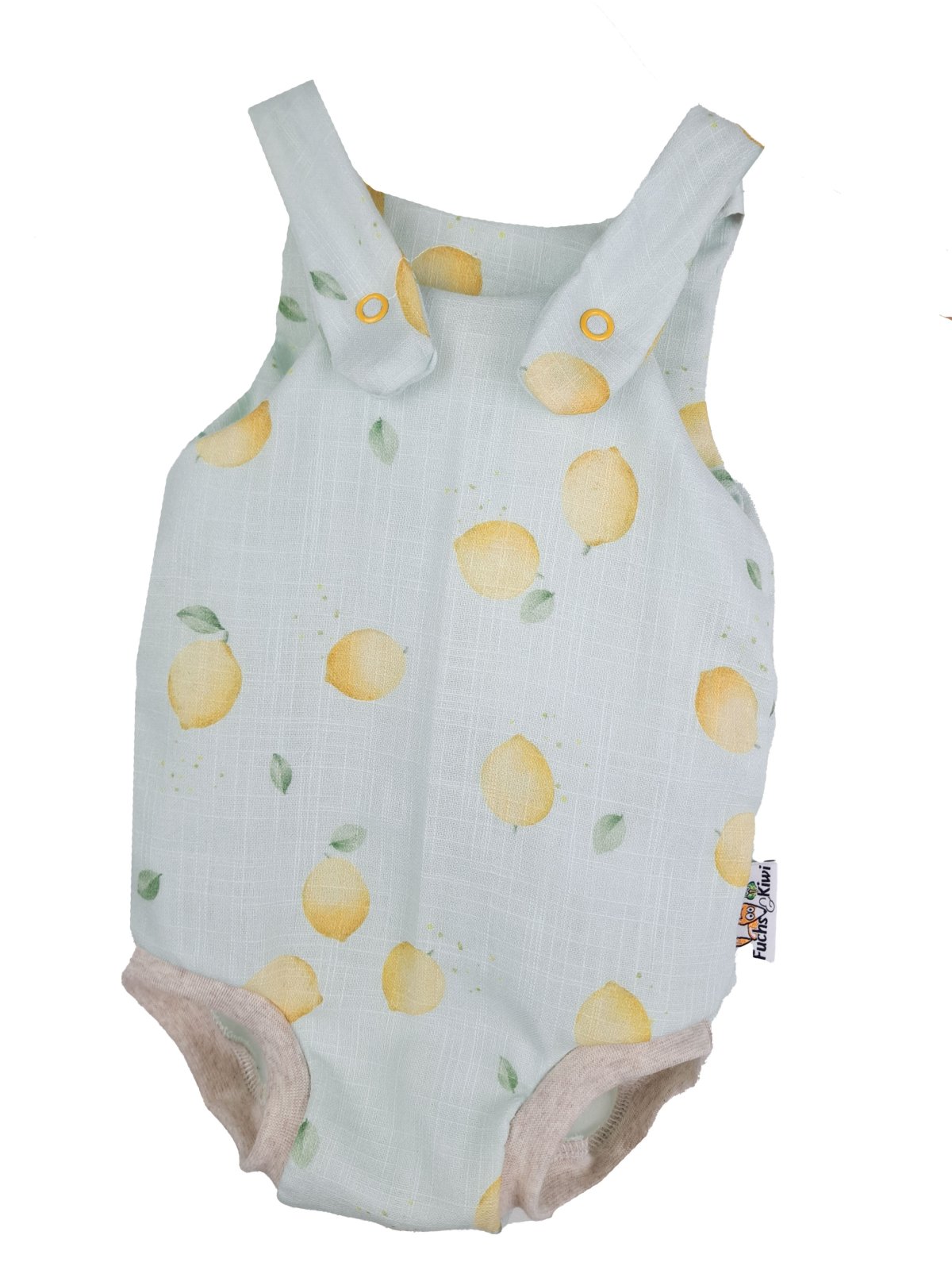 Sommerstrampler Musselin Zitronen  74/80