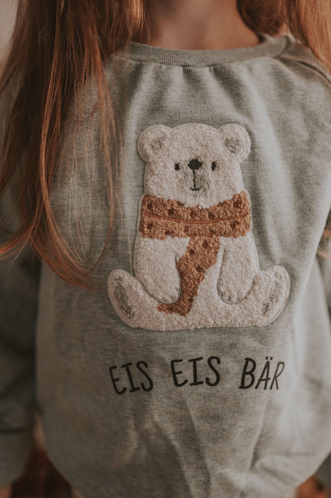Pullover Eisbär-Patch mint