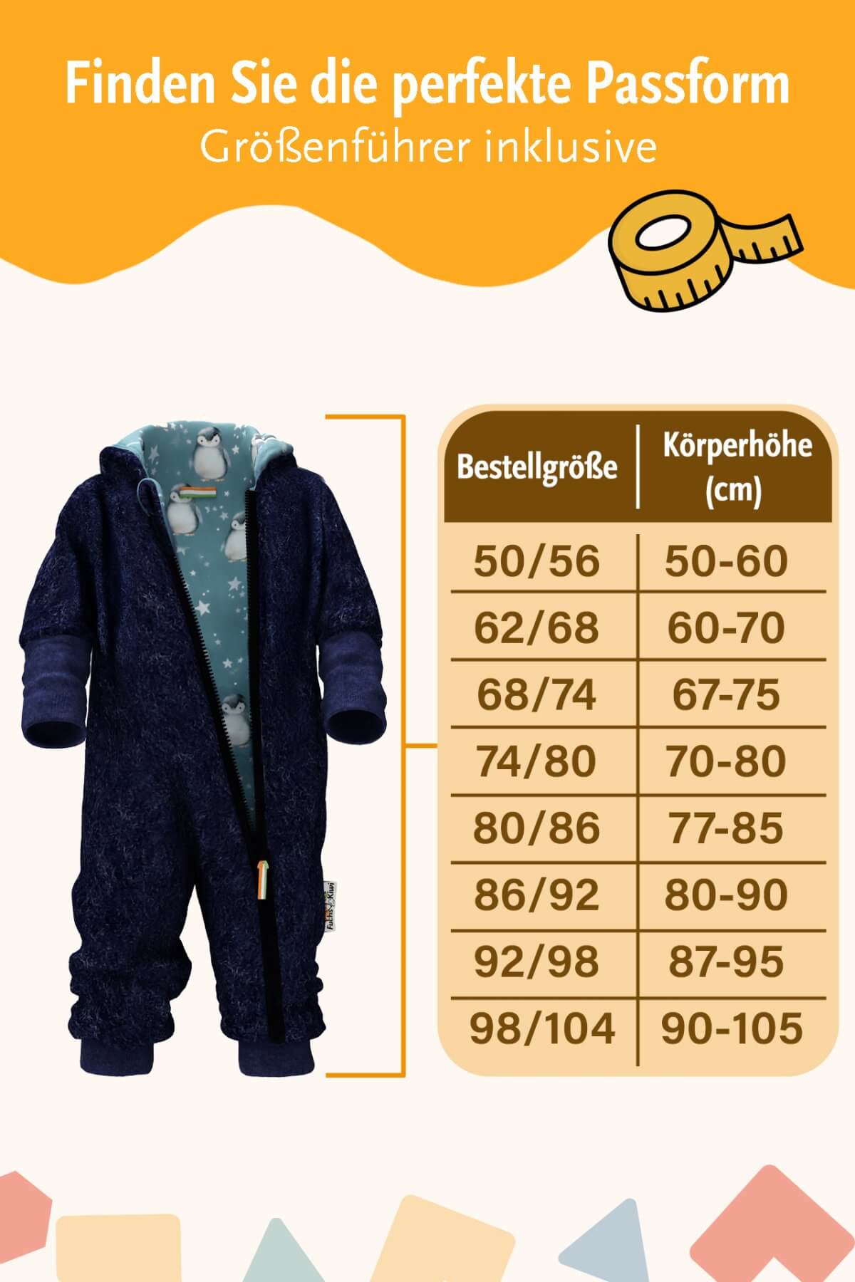 Walkoverall blau mit Teddybär