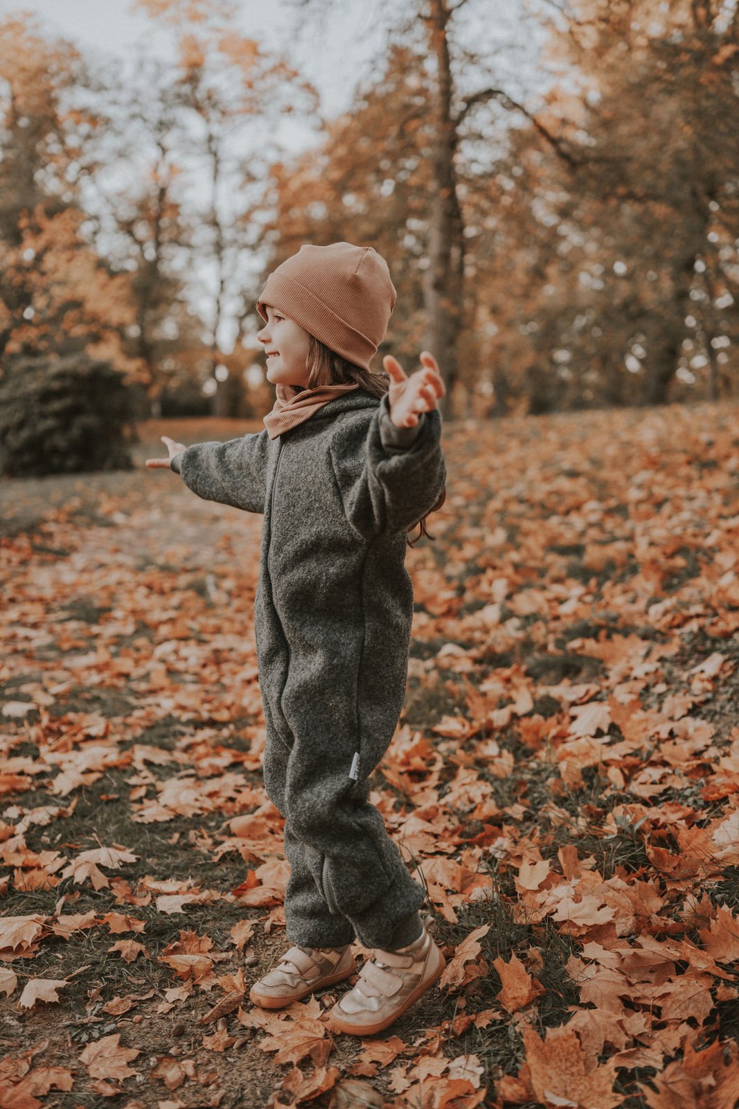 Walkoverall grau meliert