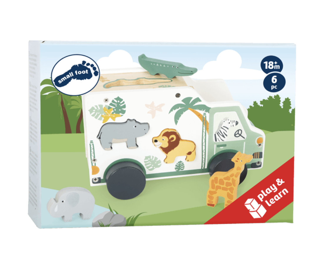 Small Foot Steckspiel Spielauto "Safari"