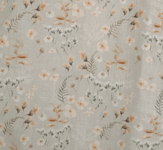 Musselin Blümchen sand