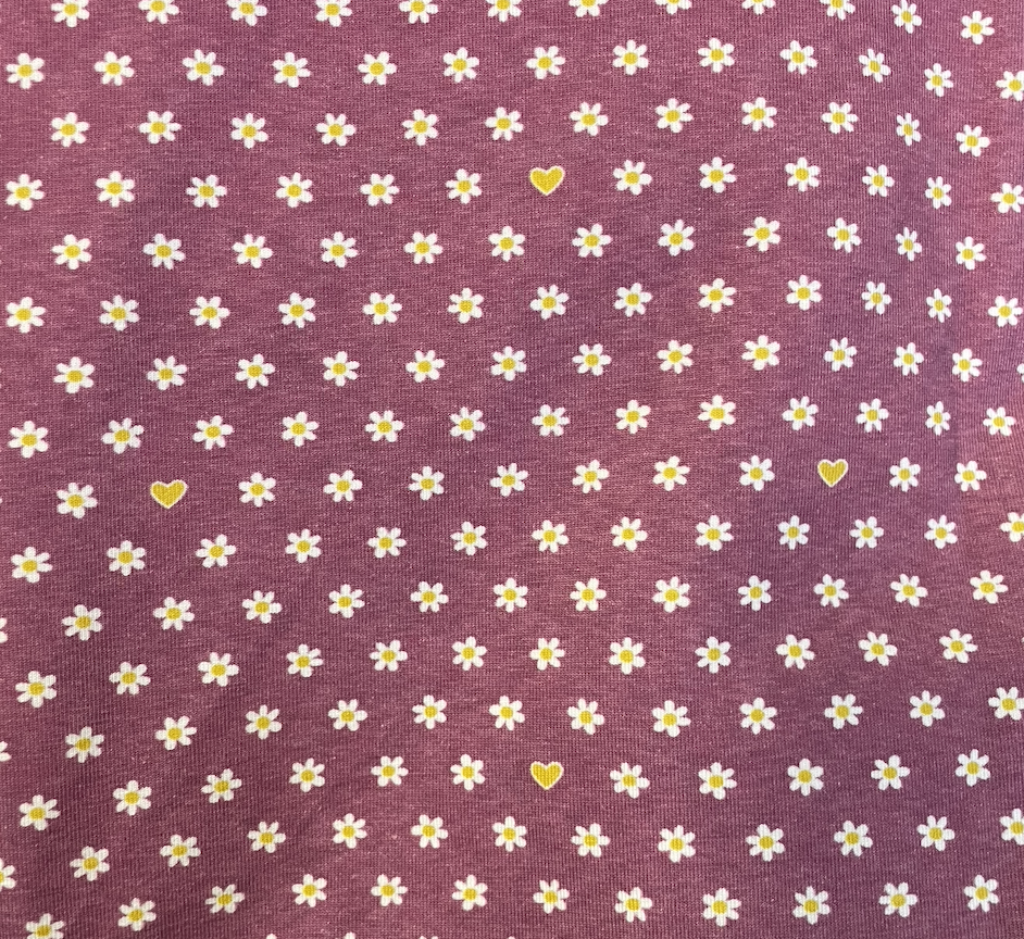 Jersey Blumen lila