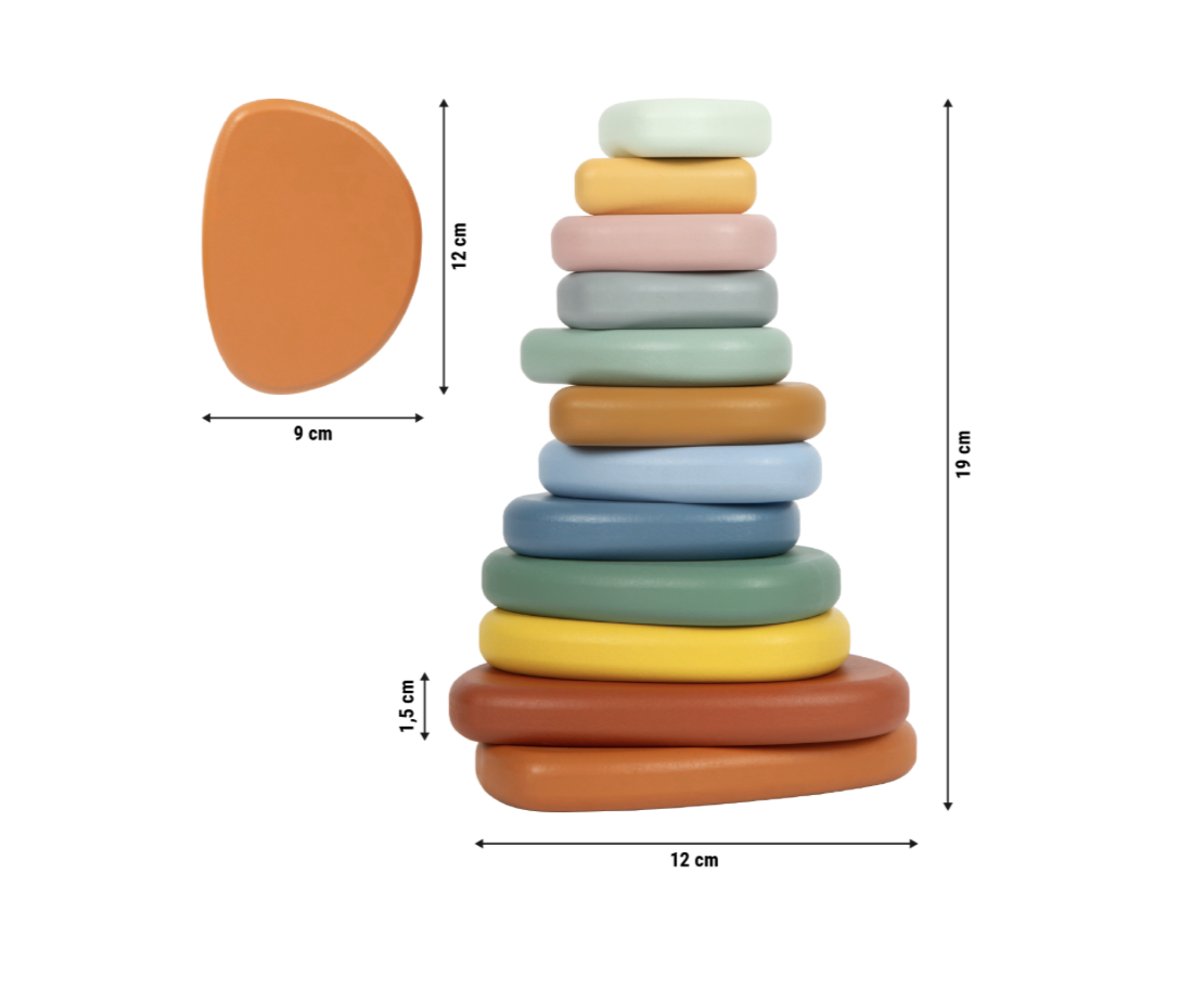 Small Foot Montessori Balancierspiel Flusssteine