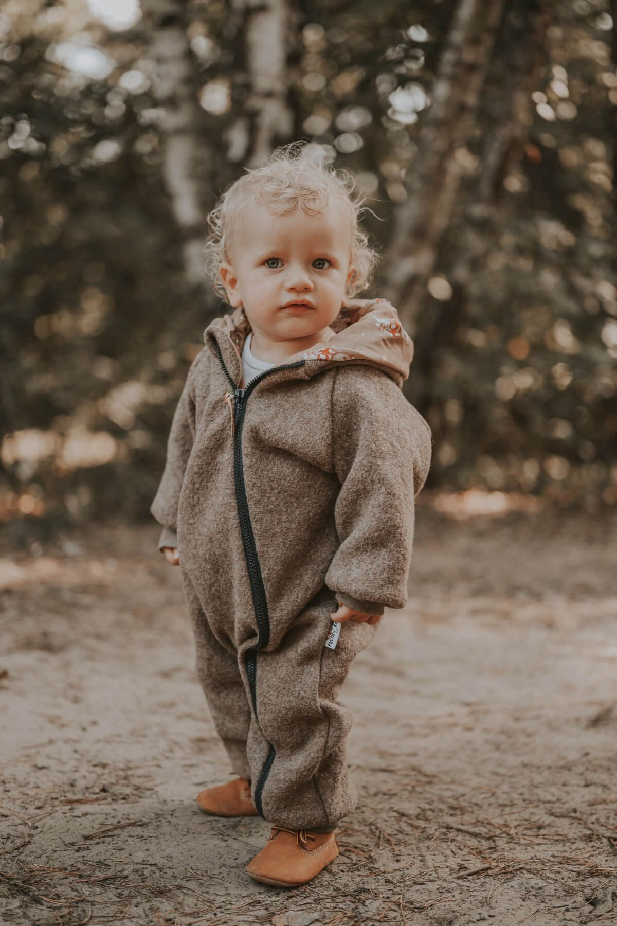 Walkoverall braun meliert mit Unserer kleinen Farm